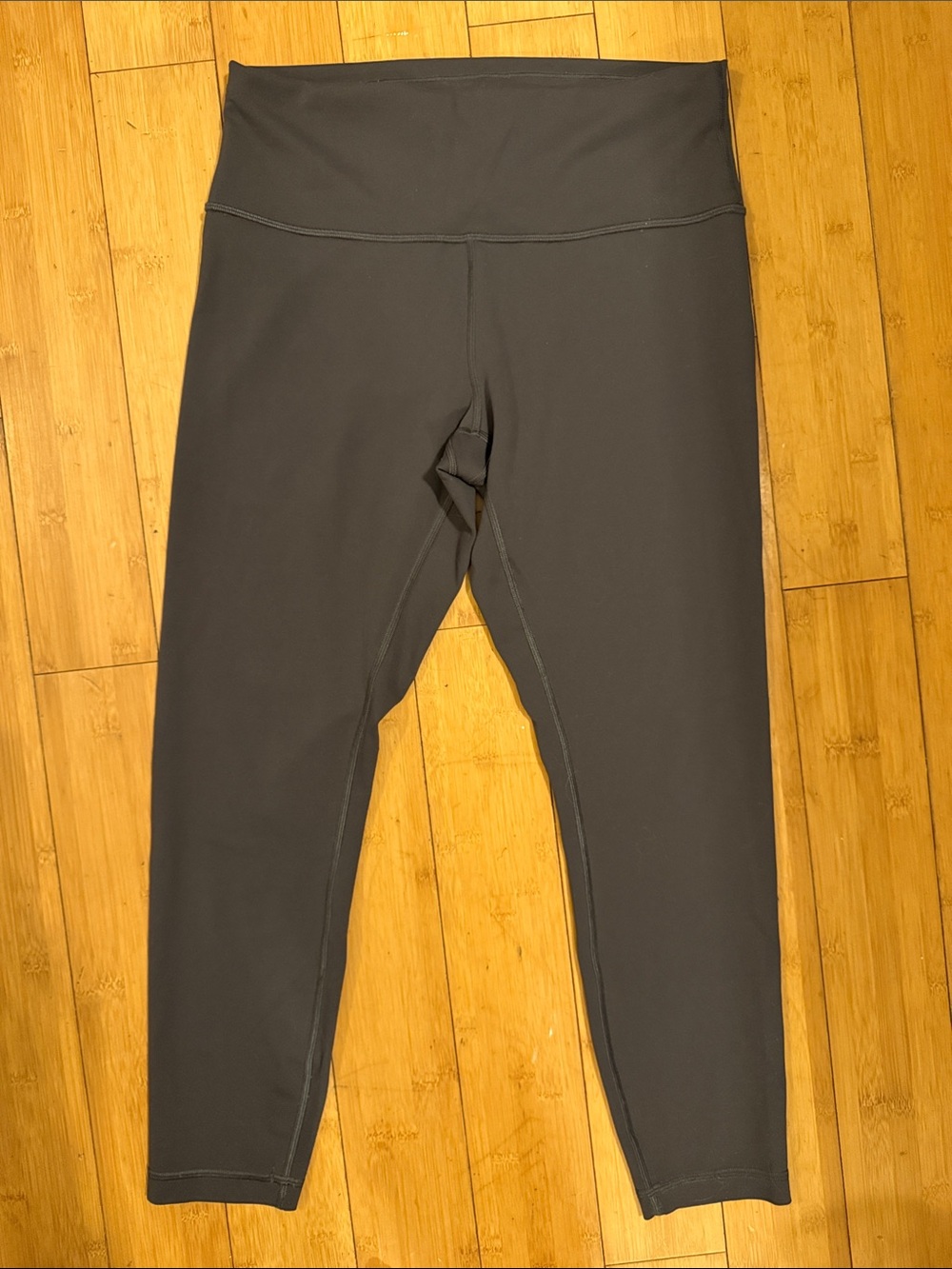 Lululemon Sz 12 WunderTrain 25” High-Rise Gray Leggings—Graphite Gray